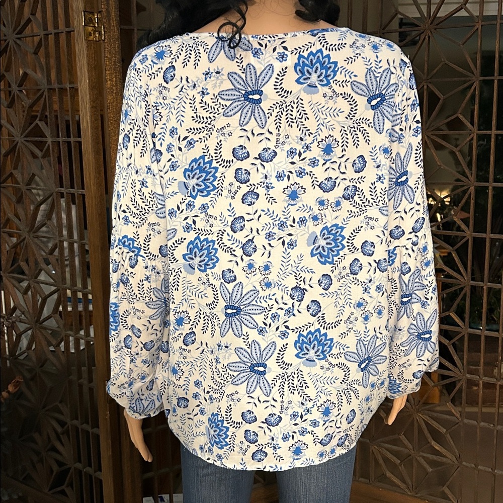 NWT STELLA PARKER PEASANT TOP M - Picture 7 of 10